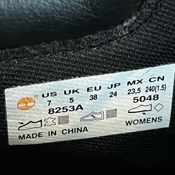 Timberland Earthkeepers Amston Wedge Booties Laceup Black Leather 8253A Womens 7 - Picture 4 of 13